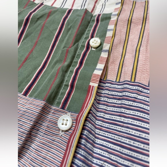 Vintage Access Code Fashion Communication Button Down Plaid Madras top Woman L - Picture 4 of 12